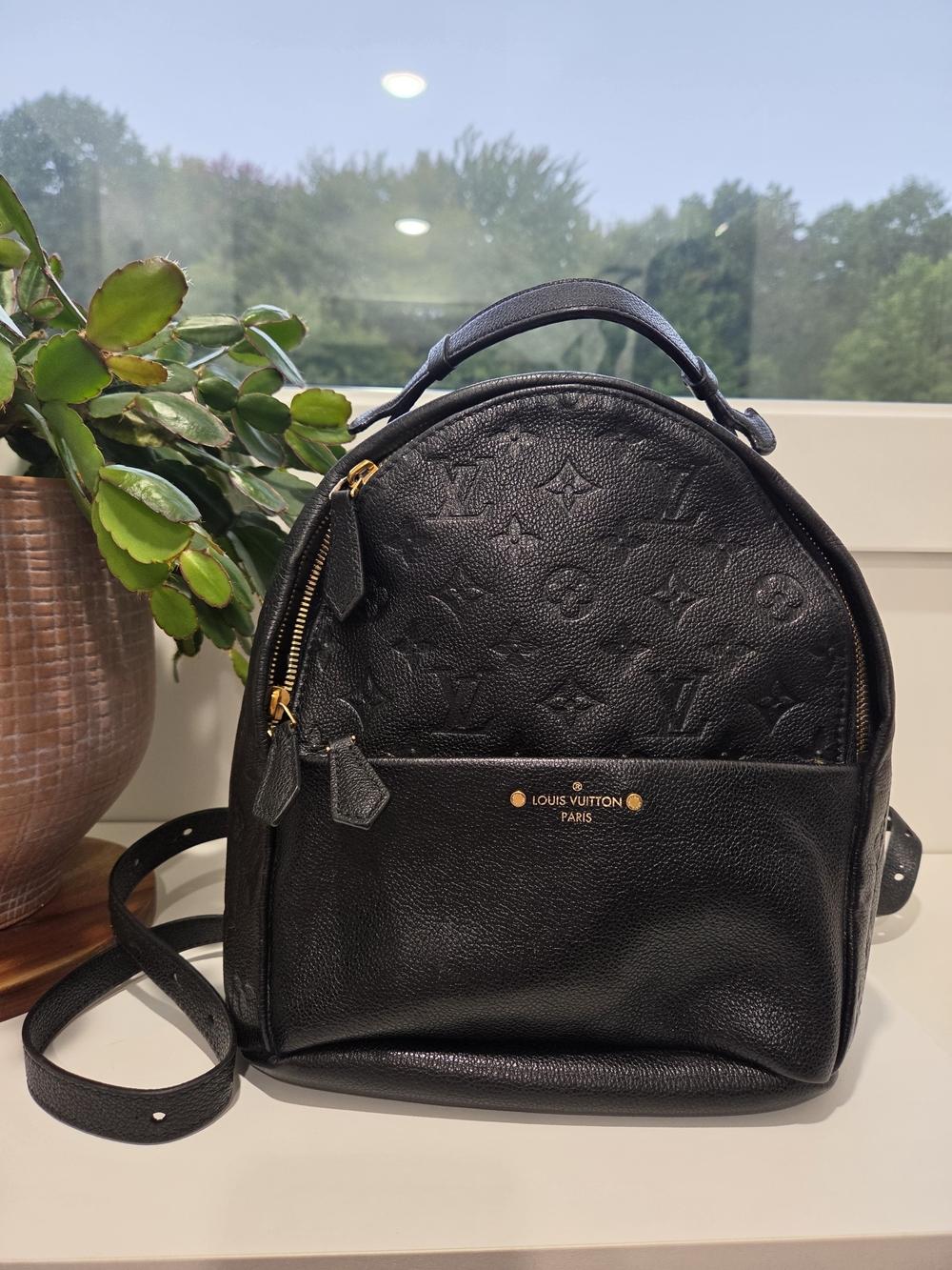 Authentic Louis Vuitton Empreinte Sorbonne Noir Backpack